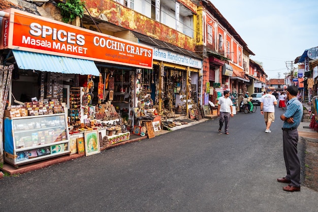 Loja de souvenirs em Fort Kochi Índia