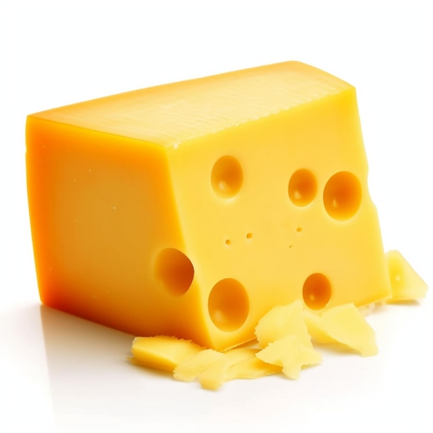 lonchas de queso ilustración vectorial realista 3d
