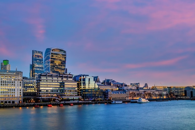 London City Skyline Stadtbild im Vereinigten Königreich England