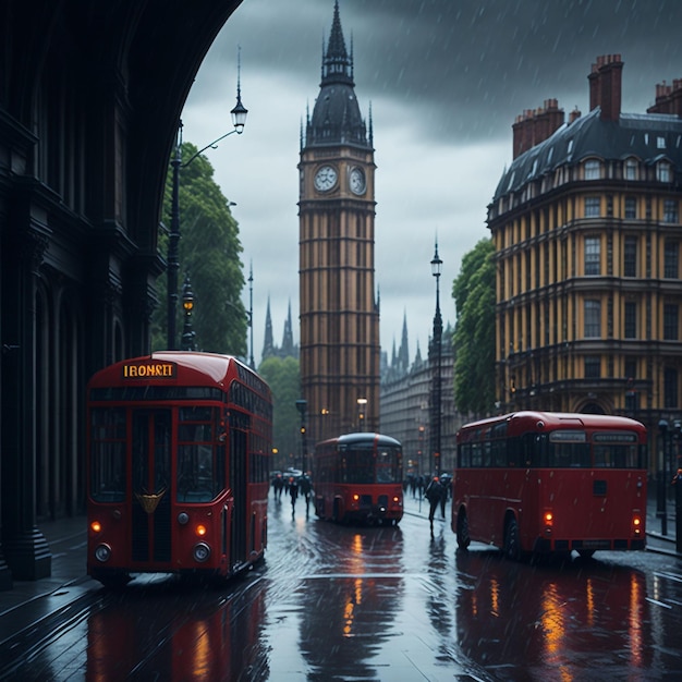 London City Street View (Visão da Rua da Cidade de Londres)