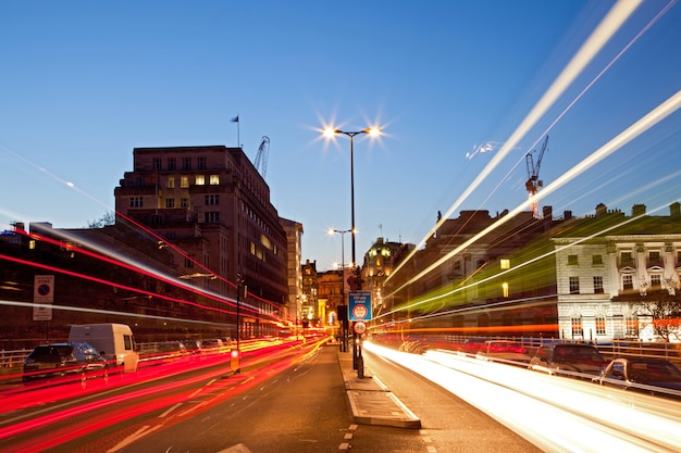 London Cityscape Road Light Trail