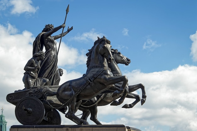 LONDON/UK - 21. MÄRZ: Denkmal für Boudicca in London am 21. März 2018