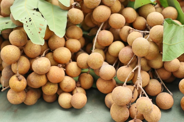 Longan frutas na comida de rua