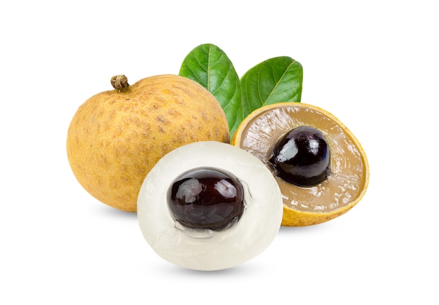 Longan mit Blatt