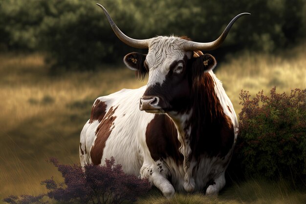 Longhorn ou Cow bos primigenius inglês