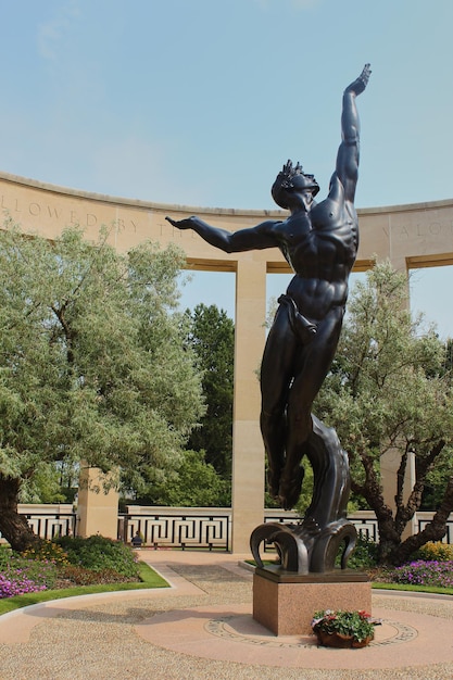 LonguessurMer Normandía Francia 29 de mayo de 2019 Cementerio militar estadounidense en Colleville