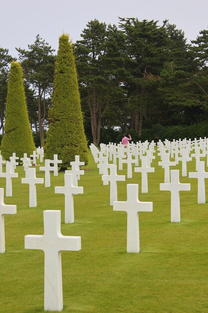 LonguessurMer Normandie Frankreich 29. Mai 2019 Amerikanischer Soldatenfriedhof in Colleville