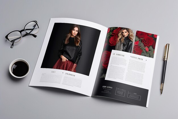 Foto lookbook-broschüre für mode