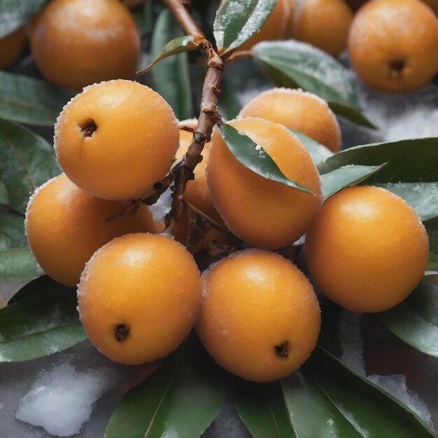 Loquats congelados