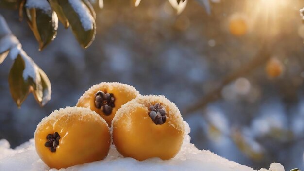 Foto loquats congelados