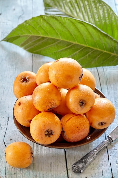 Loquats frescos