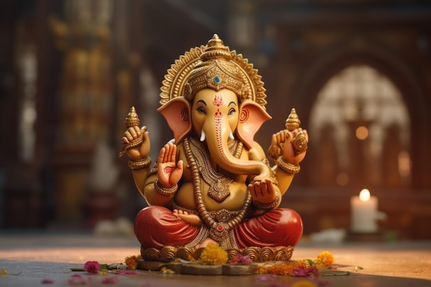 Lord Ganesha a celebração de Ganesh