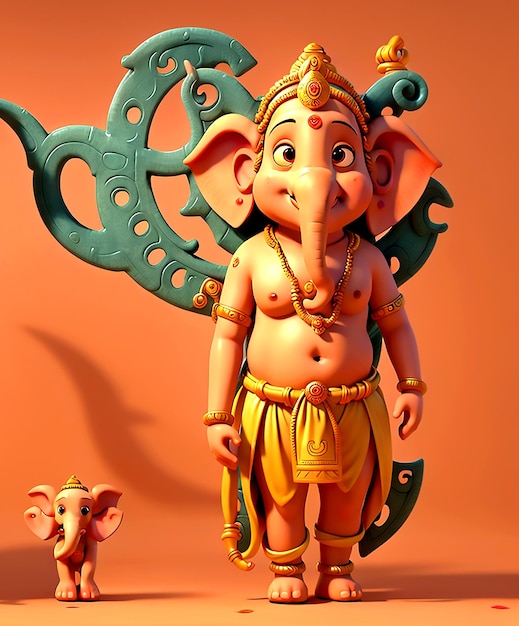 Foto lord ganesha indian ganesh festival ai erzeugt