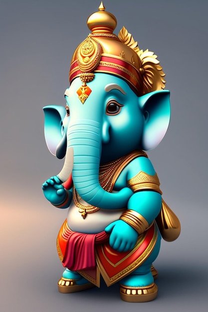 Lord Ganesha Miniaturfoto