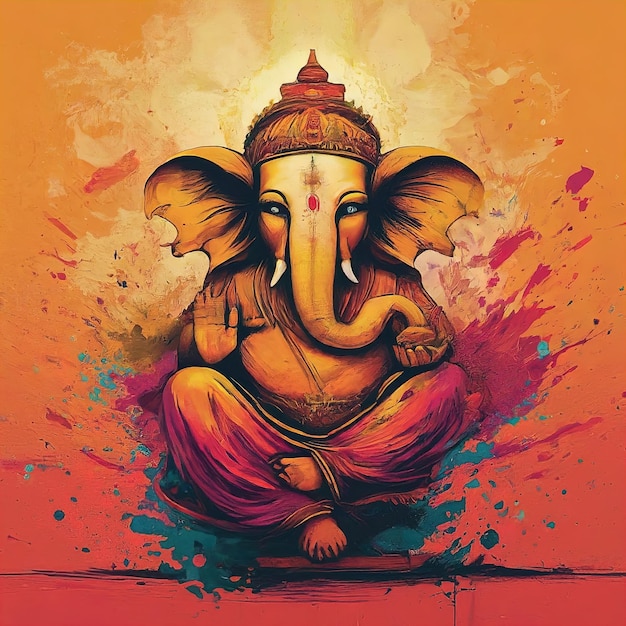 Lord Ganesha Vektorkunst Illustration