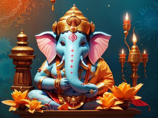 Lord Ganpati sobre o passado de Ganesh Chaturthi