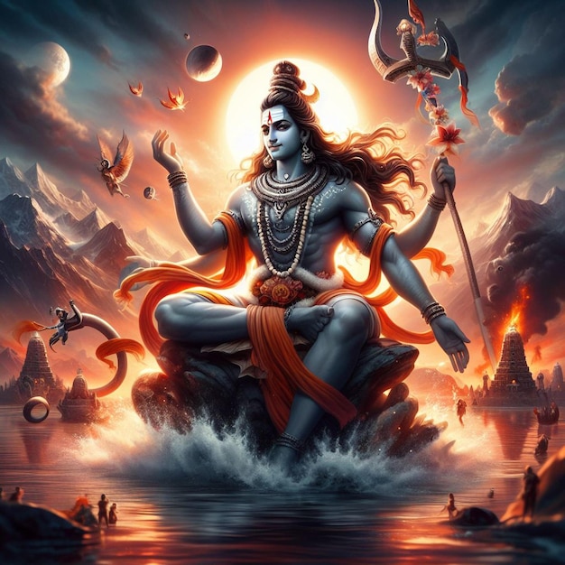 Lord Mahadev imagem de fundo Mahadeva