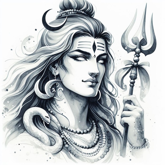 Foto lord mahadev vector art image