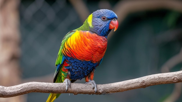 lorikeet en una rama