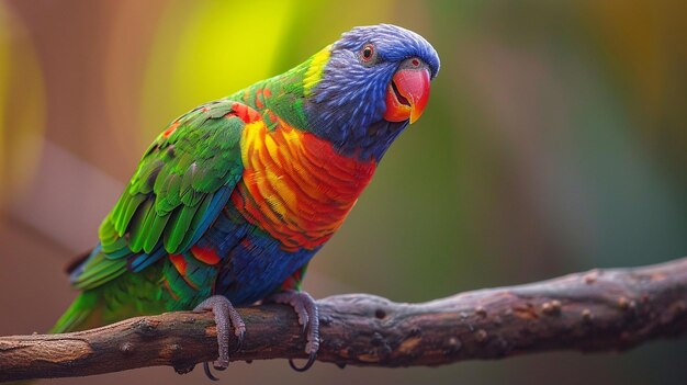 lorikeet en una rama