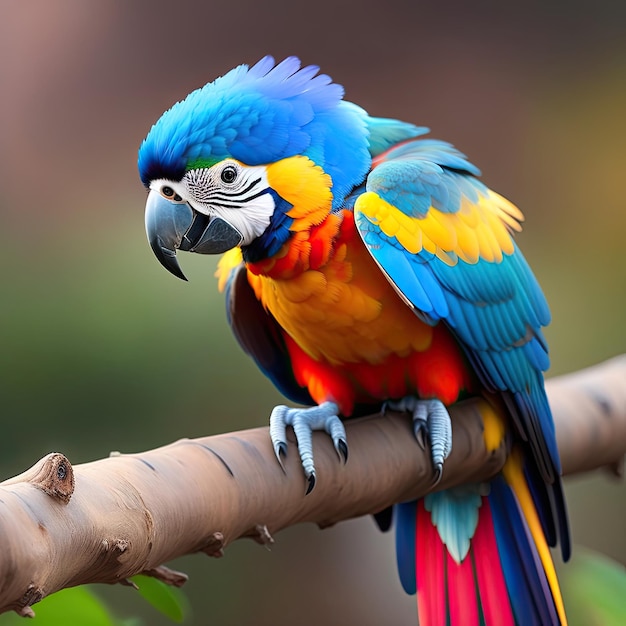 Loro guacamayo ara