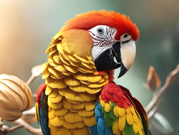 Loro y guacamayo