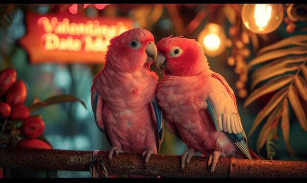 Foto loro en una ilustración surrealista con un estilo de selva tropical