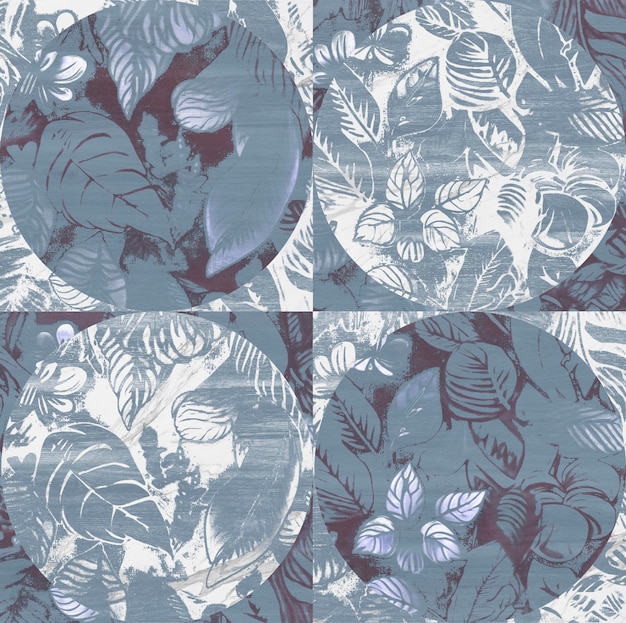 Loro de la jungla y flamencos rosados Mosaico de fondo impreso de papel de pared