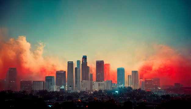 Los Angeles Morgensonne schöne Kunstwerke