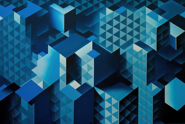Losangos e quadrados compõem os fundos diversas figuras primárias verticais azuis