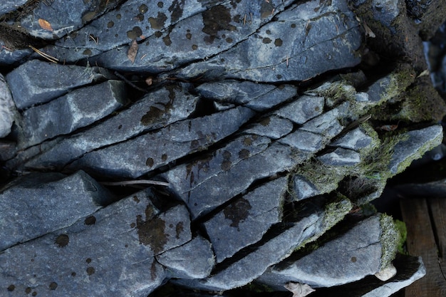 Foto losas de piedra natural de banner de fondo de rocas