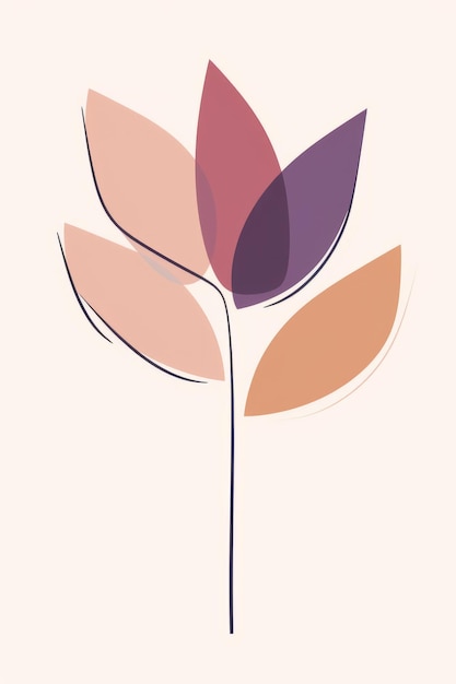 Foto lotusblume abstrakter minimalistischer vektor schönes illustrationsbild generative ki