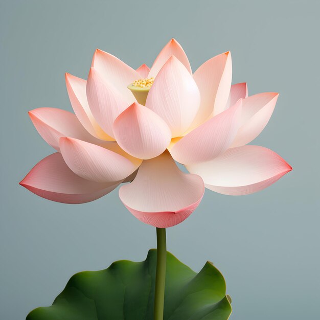 Lotusblume im Studio-Hintergrund einzelne Lotusblume Schöne Blumenbilder