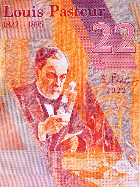 Louis Pasteur ein Porträt aus Geld