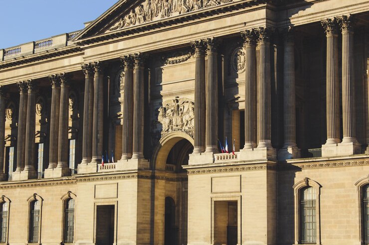 Louvre Arquitectura y monumentos de París Postal de París Francia