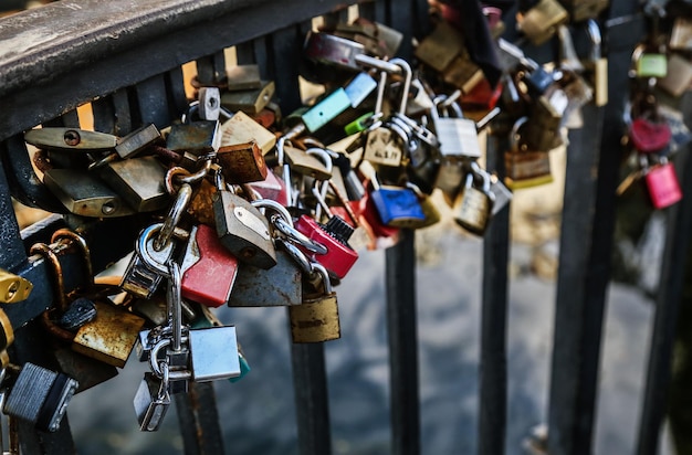 Love Locks em Nyhavn da Dinamarca