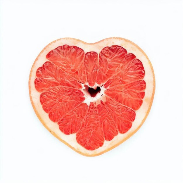 Love039s Artisan Grapefruit039s Obra-prima em forma de coração por Generative AI