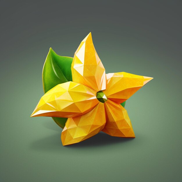 Low poly 3d frutas ilustración vector dibujos animados lindo polígono arte stock imágenes renders fotos pict