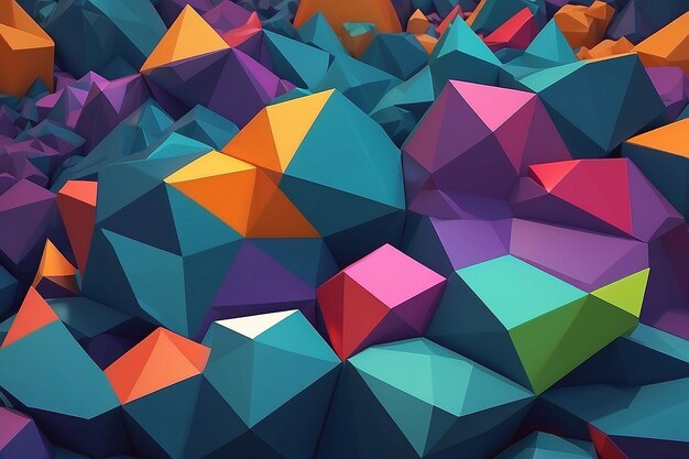 Low Poly abstrakte Kunst