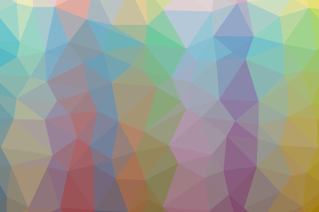 Low poly - Fondo geométrico abstracto colorido con polígonos triangulares.