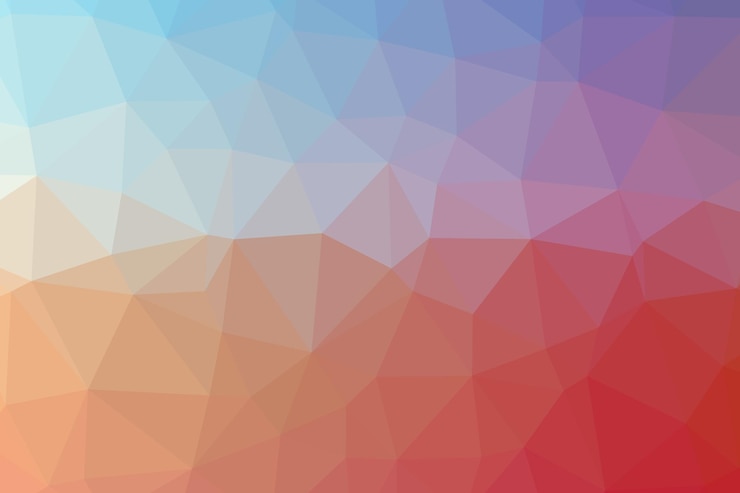 Foto low poly - fondo geométrico abstracto colorido con polígonos triangulares.