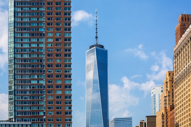 Lower Manhattan novo horizonte Freedom Tower nos