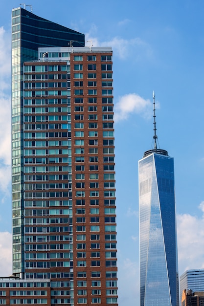 Foto lower manhattan nuevo horizonte freedom tower de estados unidos