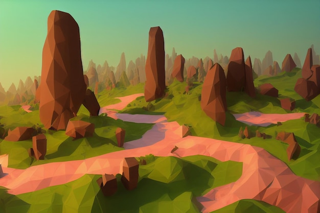 Lowpoly Environment Art para juegos