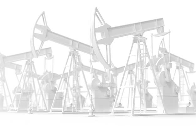 Ölpumpe Jack Erdölindustrie Ausrüstung isoliertes Energieindustriekonzept