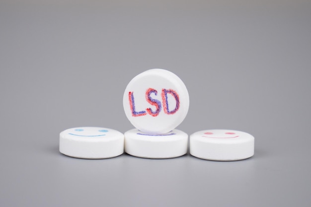 Lsd pílulas closeupmedicinal ácido lisérgico dietilamida