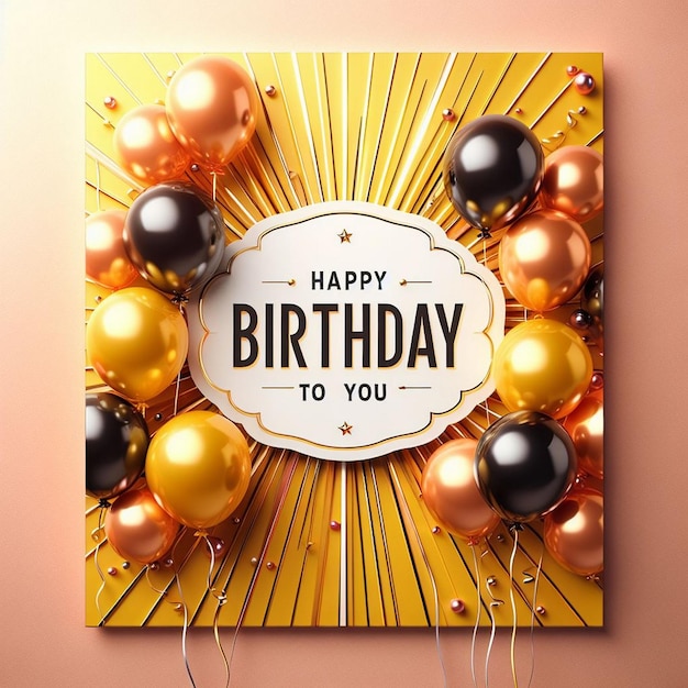 Última tarjeta de felicitación de cumpleaños con tema naranja increíble diseño de tarjeta de cumpleaños deseando cumpleaños