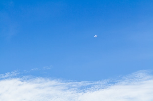 Foto lua à luz do dia