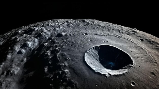 Foto lua no céu à noite fundo fora da terra