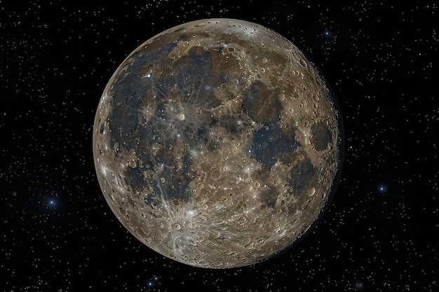 Lua no céu noturno astronomia lunar